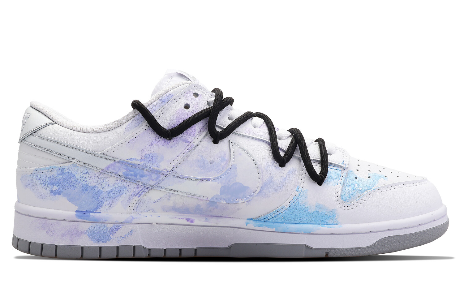 

Кроссовки Nike Dunk Skateboarding Shoes Women's Low-top Black, белый