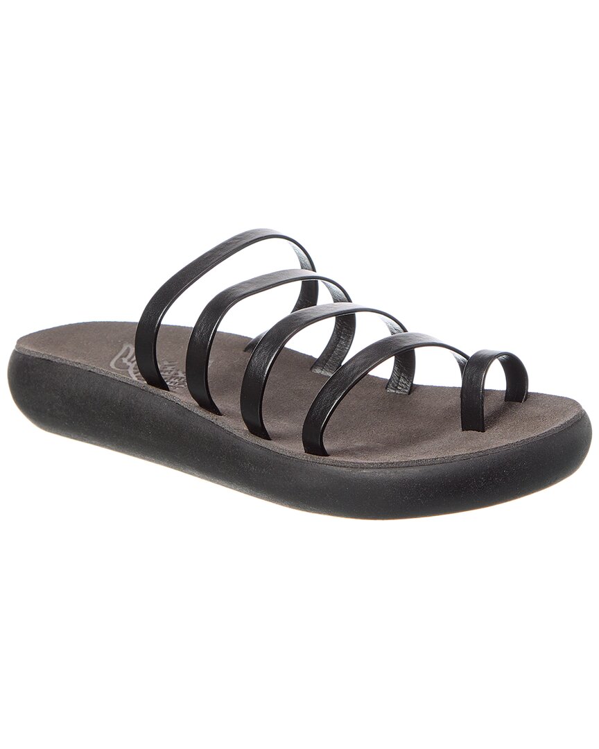 Древнегреческие сандалии Niki Комфортные кожаные сандалии Ancient Greek Sandals, черный