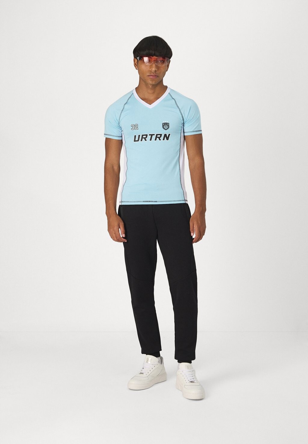 

Принт на футболке BABY FOOTBALL TEE UNISEX YOURTURN, светло-голубой