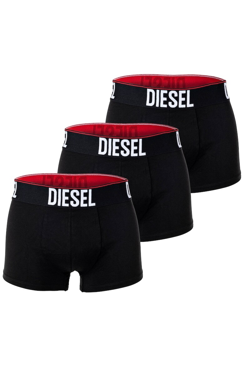 

Боксеры с логотипом на талии, 3 пары Diesel, черный