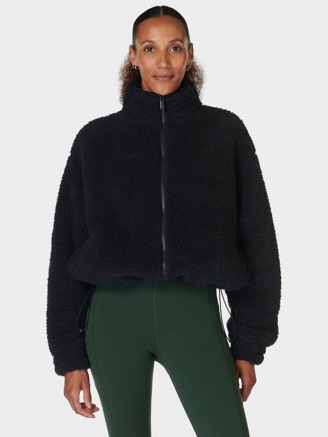 

Флисовый джемпер canyon на молнии Sweaty Betty, черный