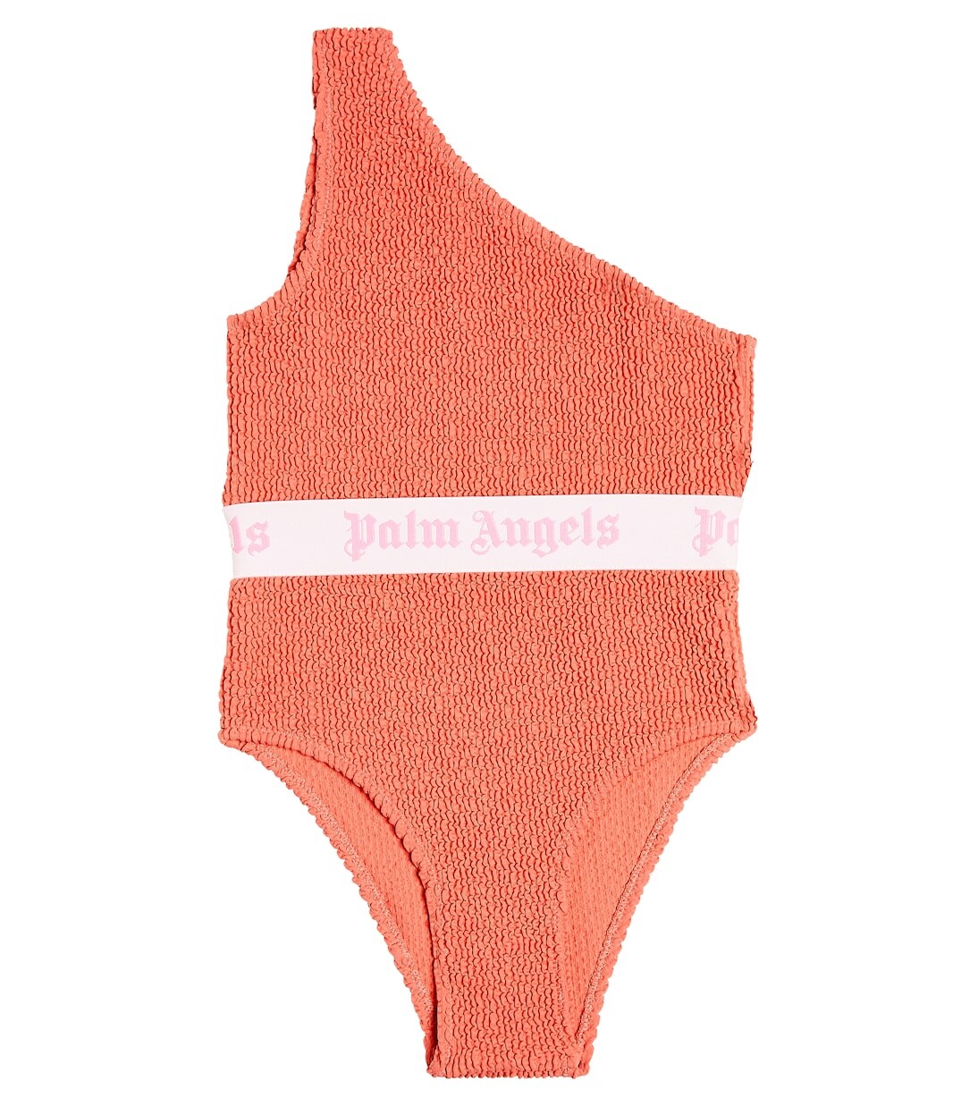 

Купальник на одно плечо с логотипом Palm Angels Kids, розовый