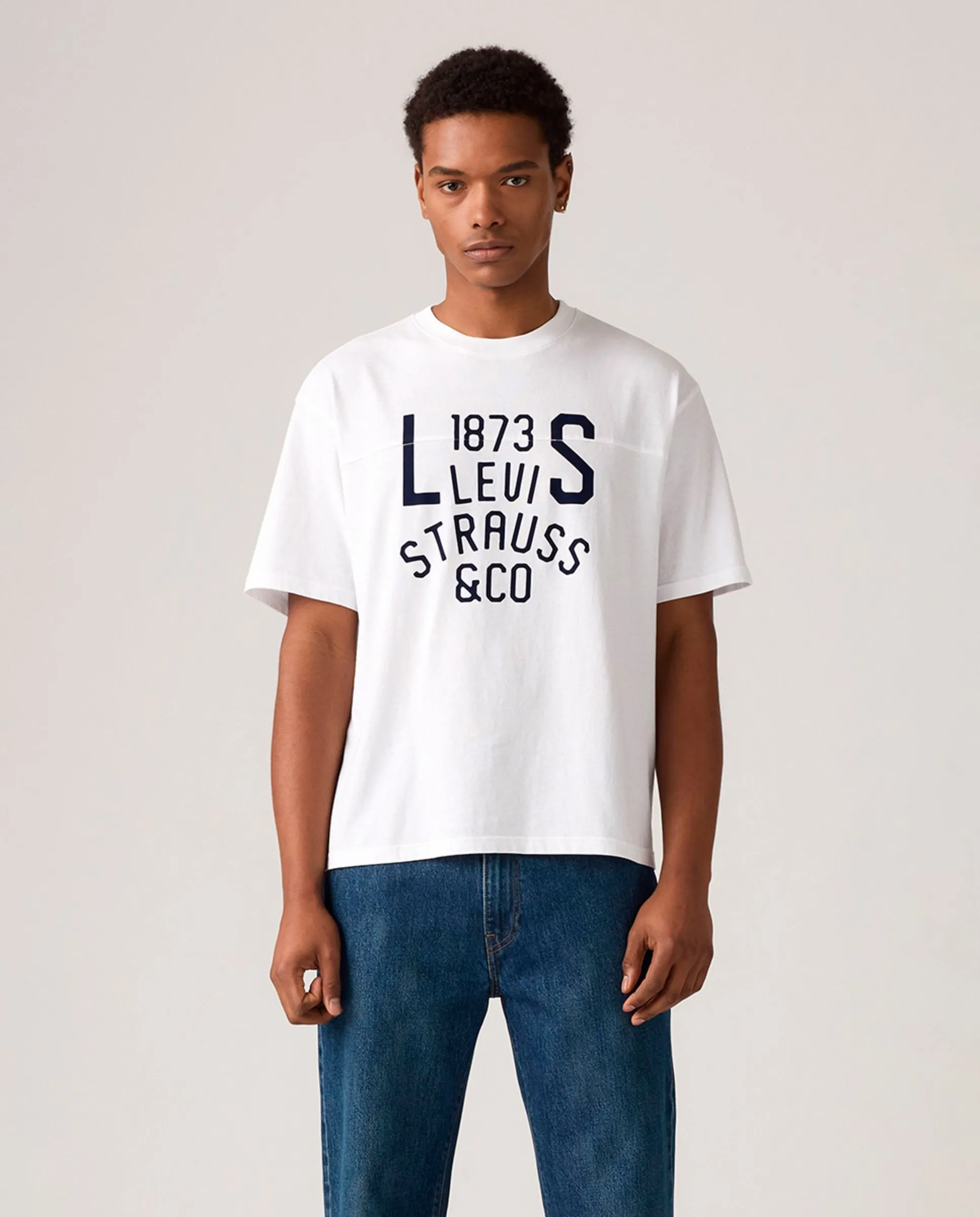 

Мужская футболка с коротким рукавом и круглым вырезом Levi'S, темно-серый