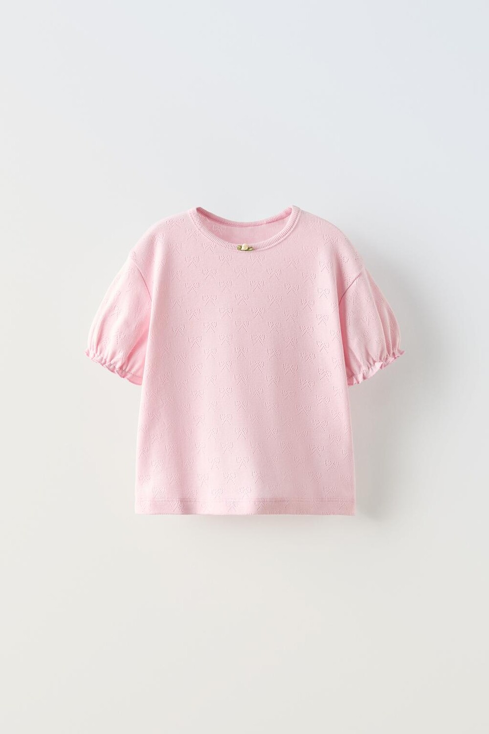

Футболка с розовым пуантелем ZARA, пастельно-розовый