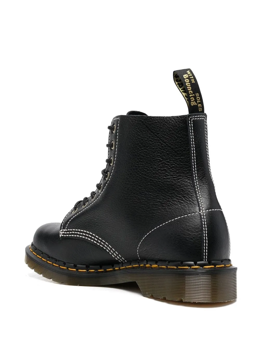 Мужские ботинки Dr. Martens 1460 Kudo кожаные с контрастной строчкой, черный — фото 3