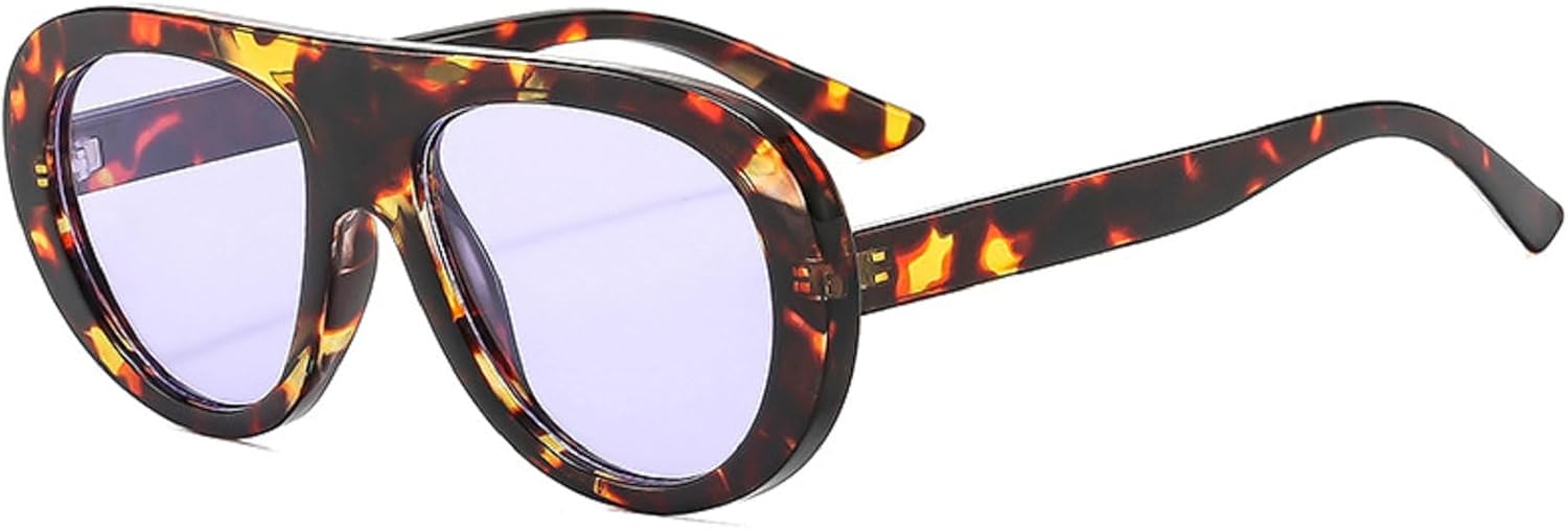 

Популярные модные женские солнцезащитные очки-пилот с леопардовым принтом и зелеными линзами, ретро-очки с широкими дужками, мужские модные солнцезащитные очки в стиле панк с градиентным переходом цвета 1164 Melrose, C8