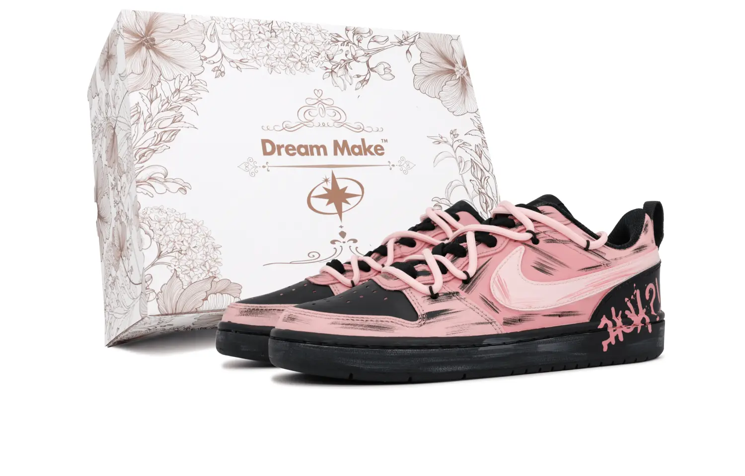 

Детские кроссовки для скейтбординга Court Borough Low 2 Ink Low Top для подростков Nike, розовый