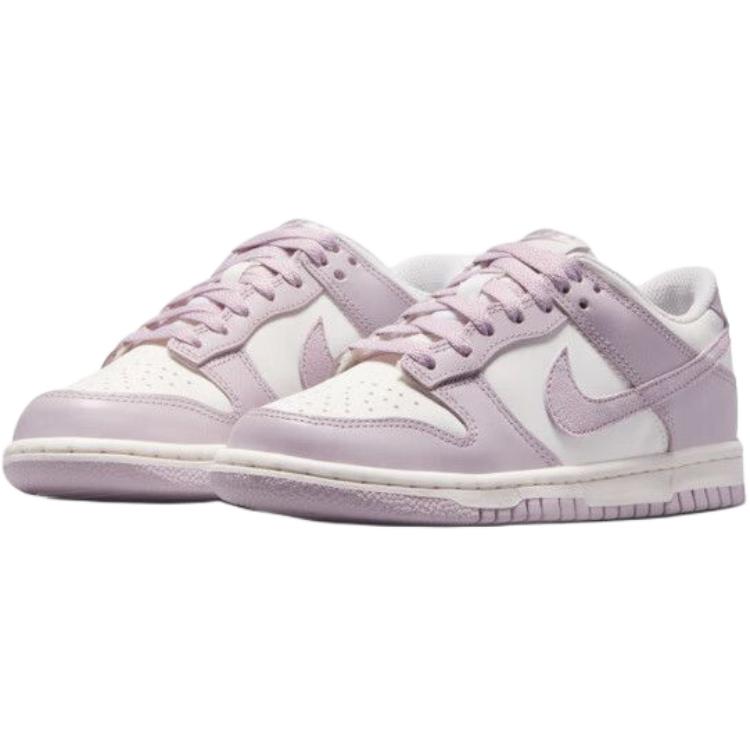 Nike Детские кроссовки для скейтбординга Dunk Anti Slip, износостойкие, розовые, белые — фото 3