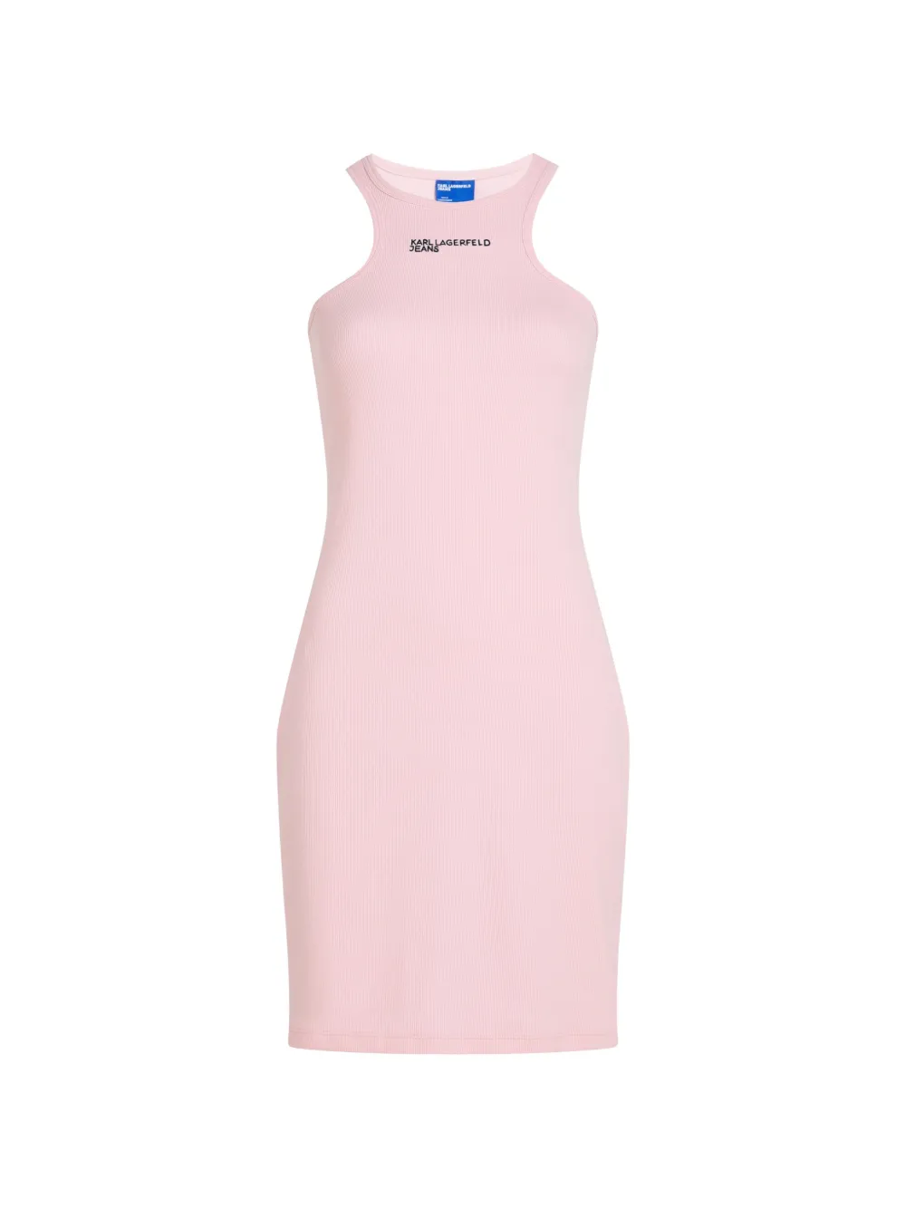 

Платье миди в рубчик с логотипом Karl Lagerfeld Jeans, розовый