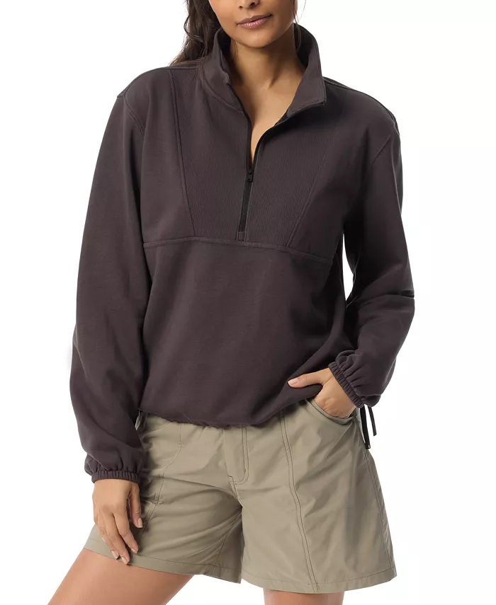 

Женская футболка Summit Popover с ребристым воротником BASS OUTDOOR, черный