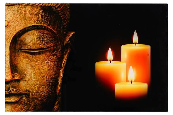 

Стеклянная картина HWC T116 40x60cm Buddha