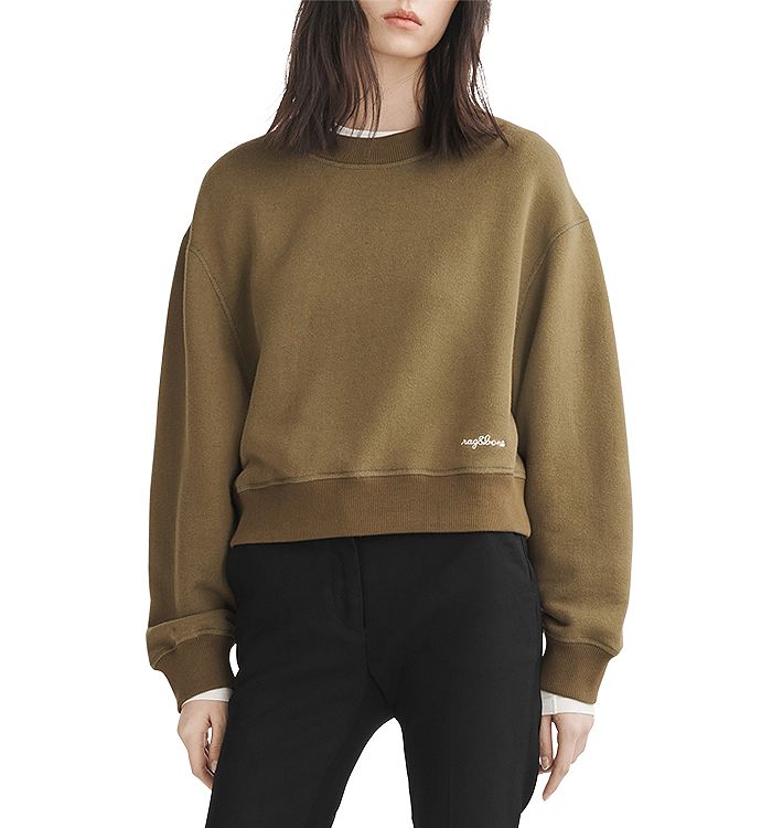 

Толстовка из махровой ткани rag & bone, зеленый
