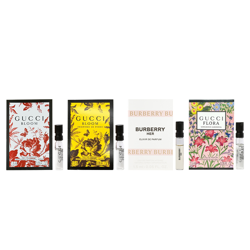 

GUCCI Набор одежды с ароматом dreamy gardenia joyful green, четыре предмета, парфюмерная вода 1,5 мл*4