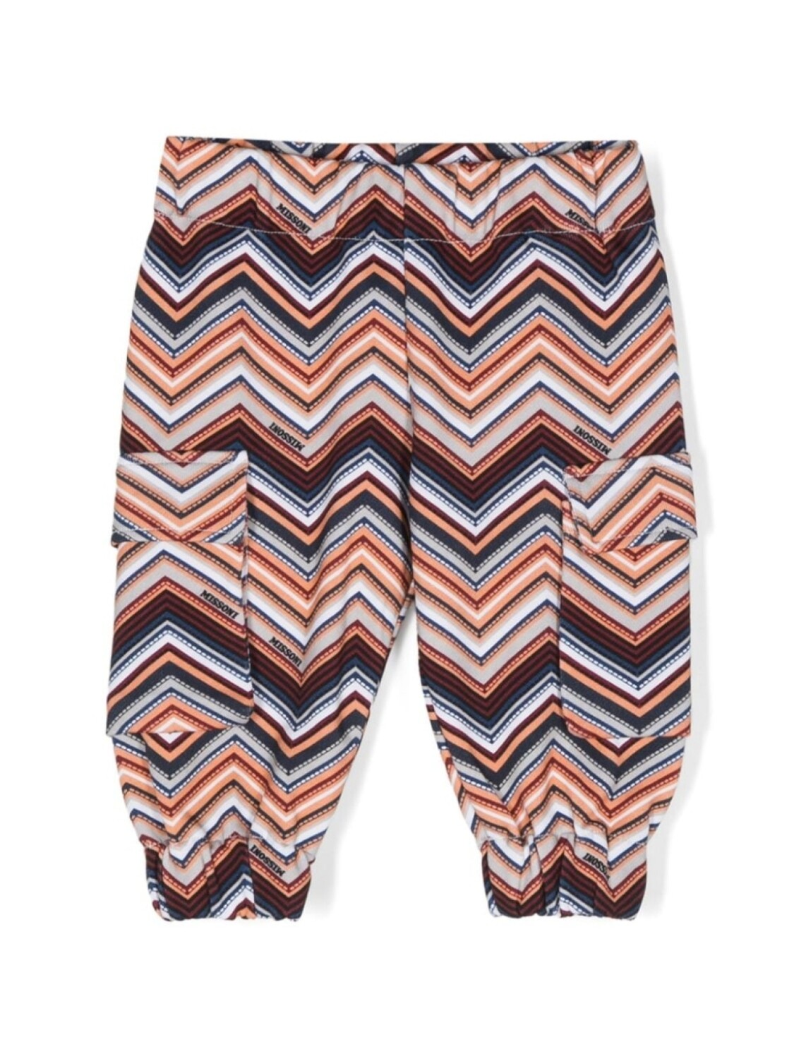 

Missoni Kids брюки карго с узором зигзаг, мультиколор