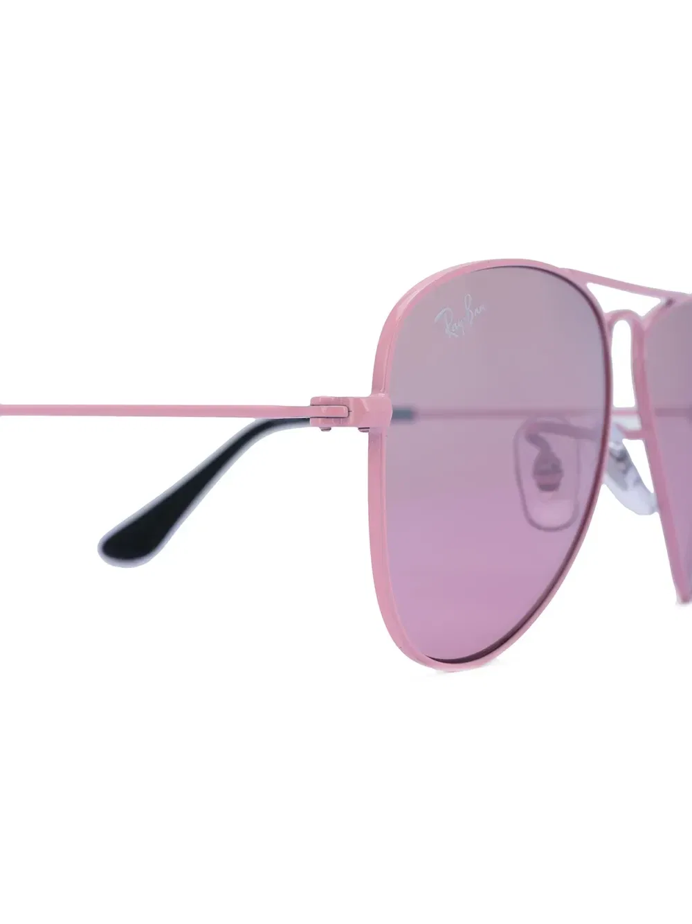 Солнцезащитные очки "авиаторы" Ray-Ban Junior, розовый — фото 2