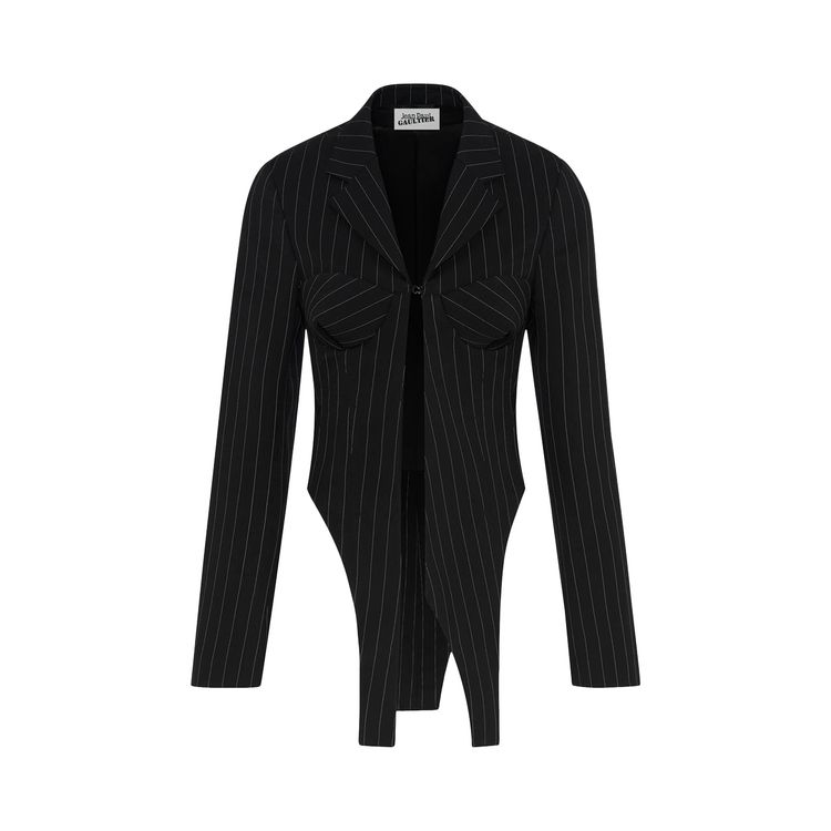 

Куртка Jean Paul Gaultier Corset Detail Tailoring Jacket 'Black/White', черный