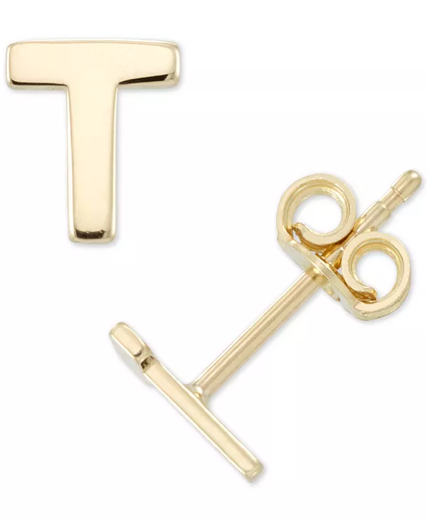 

Серьги-Гвоздики Initial из 10-каратного золота Macy'S, t
