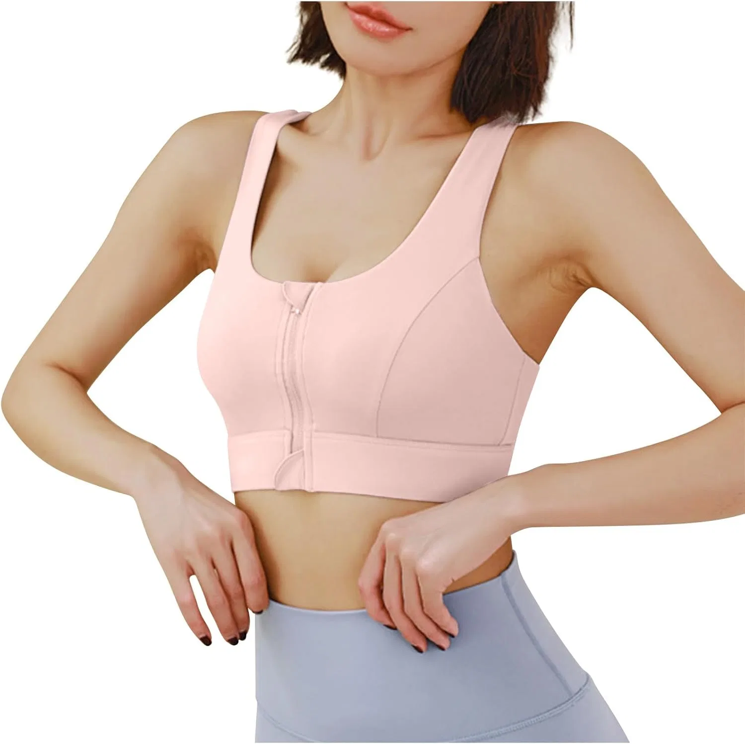 Спортивный топ женский с открытой спиной, Wirefree Sports Bra, Pink
