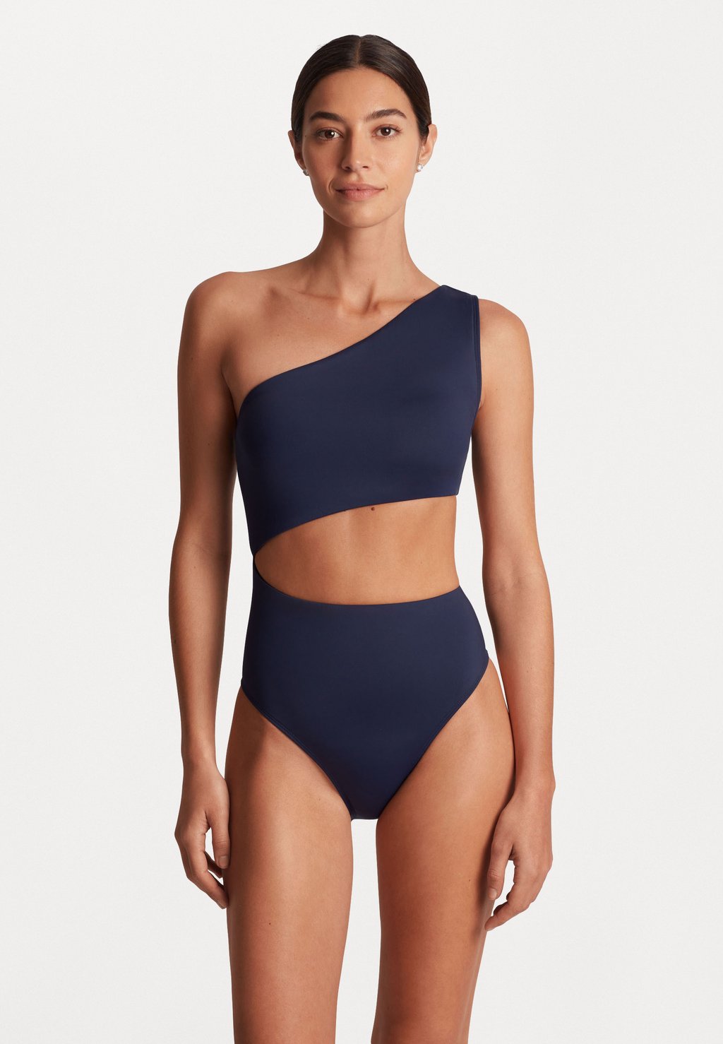

Купальник ONE SHOULDER CUTOUT 1PC Lauren Ralph Lauren, темно-синий