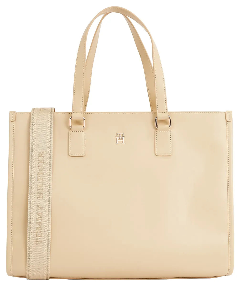 

Tommy Hilfiger шоппер "TH MONOTYPE TOTE", сумка женская сумка женская сумка через плечо сумка с ручкой, цвет Harvest Wheat