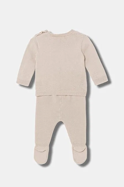 Комплект из эластичной ткани Mayoral Newborn, коричневый — фото 2