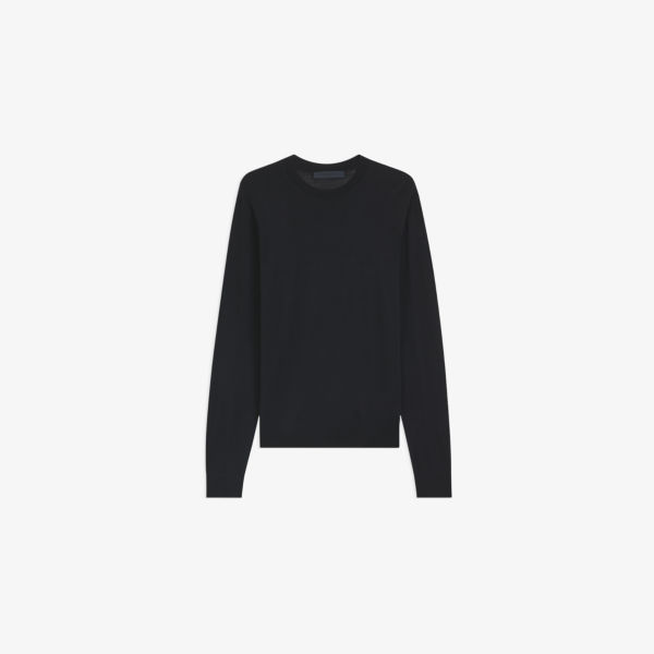 

Свитер Beckham x BOSS с круглым вырезом из шерсти, синий