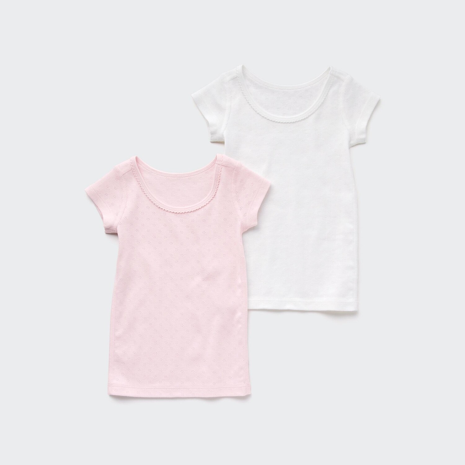 

Футболка UNIQLO хлопковая комплект из 2 шт, розовый
