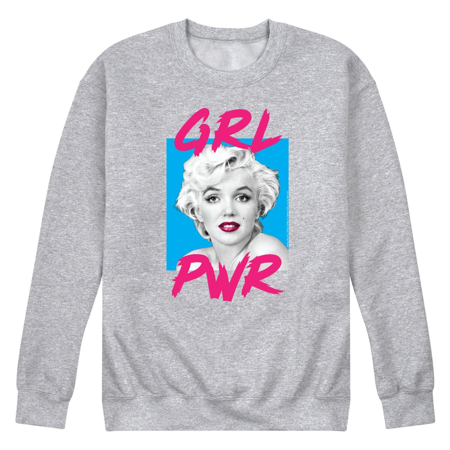 

Мужская толстовка Мэрилин Монро GRL PWR Licensed Character, Серый, Мужская толстовка Мэрилин Монро GRL PWR Licensed Character