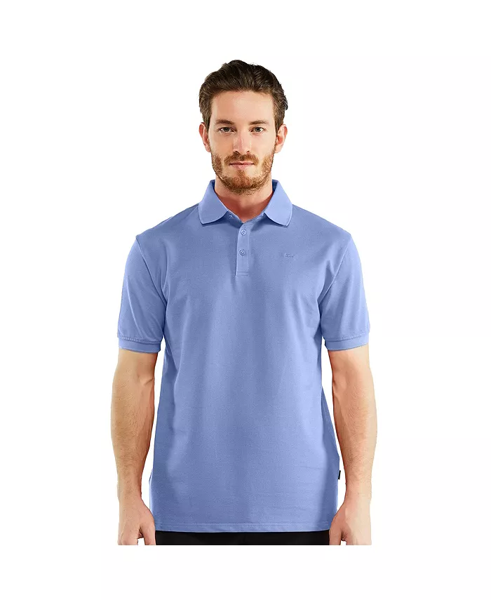 

Мужская классическая поло из хлопкового пике Mio Marino, синий