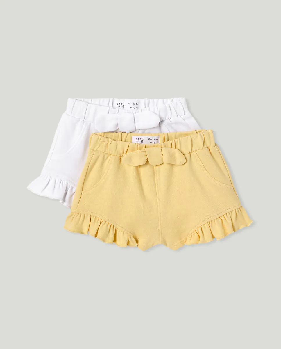

Baby girl Бермудские шорты Baby El Corte Inglés, жёлтый