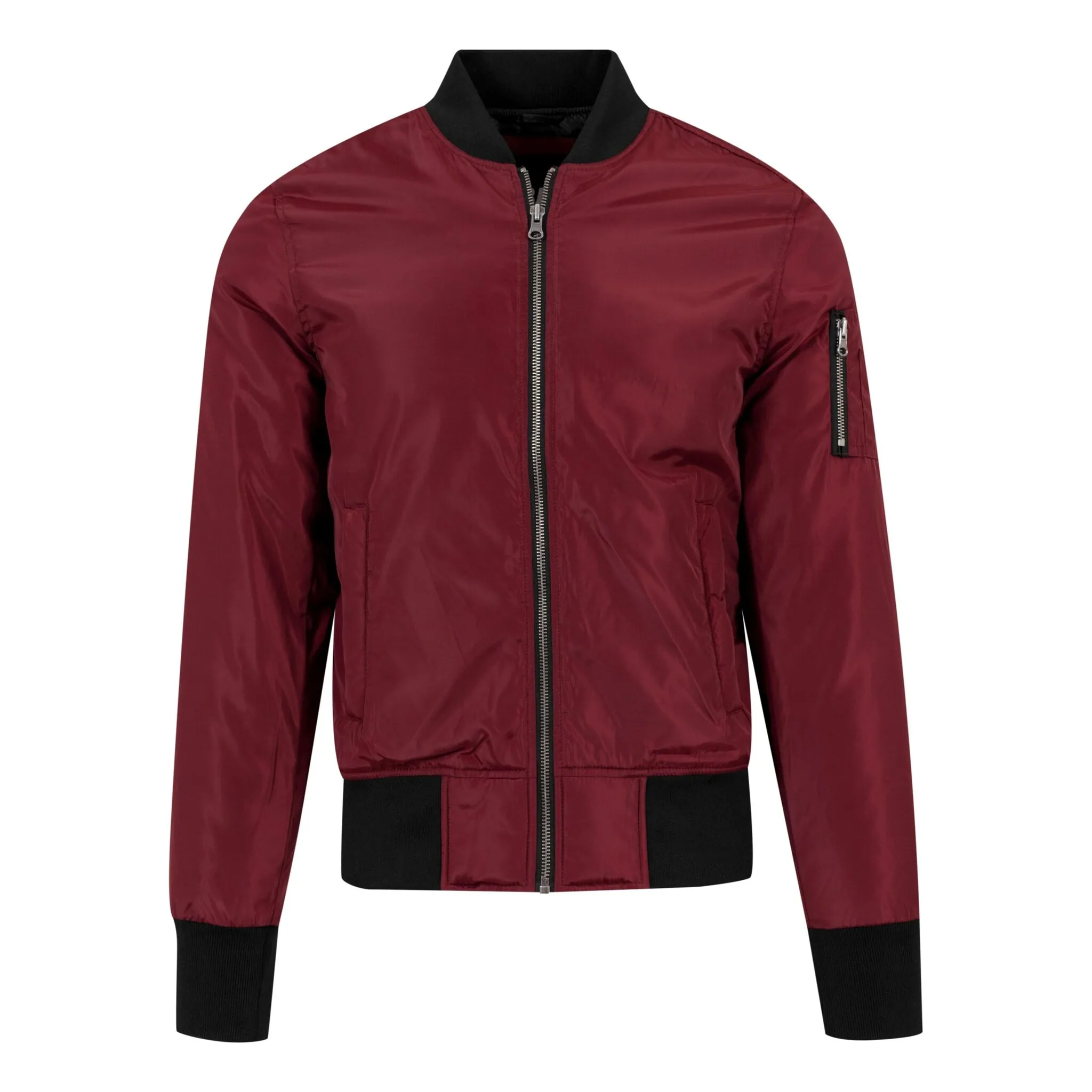 

Куртка всепогодная URBAN CLASSICS " Urban Classics Men's 2-Tone Bomber Jacket" (1 шт.), без капюшона, бордовый