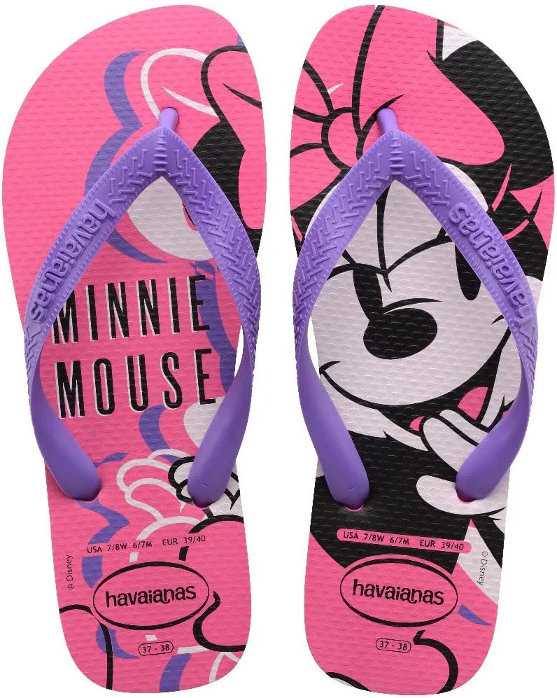 Вьетнамки Havaianas Top Disney, унисекс для взрослых, розовый — фото 4