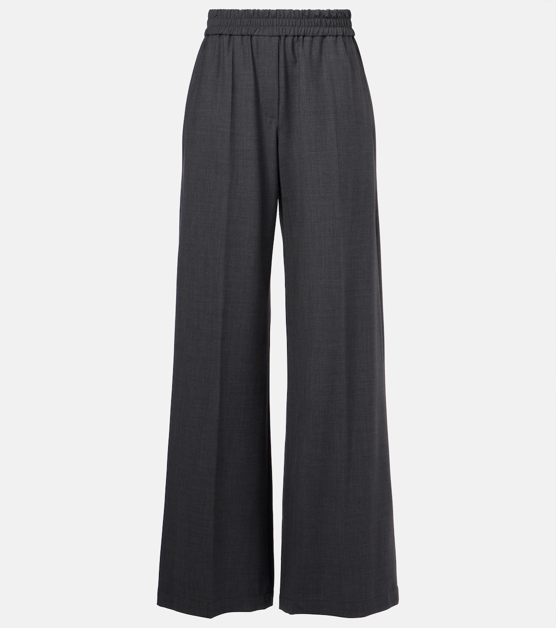 

Джинсы широкого кроя из смесовой шерсти Brunello Cucinelli, Grigio Lignite