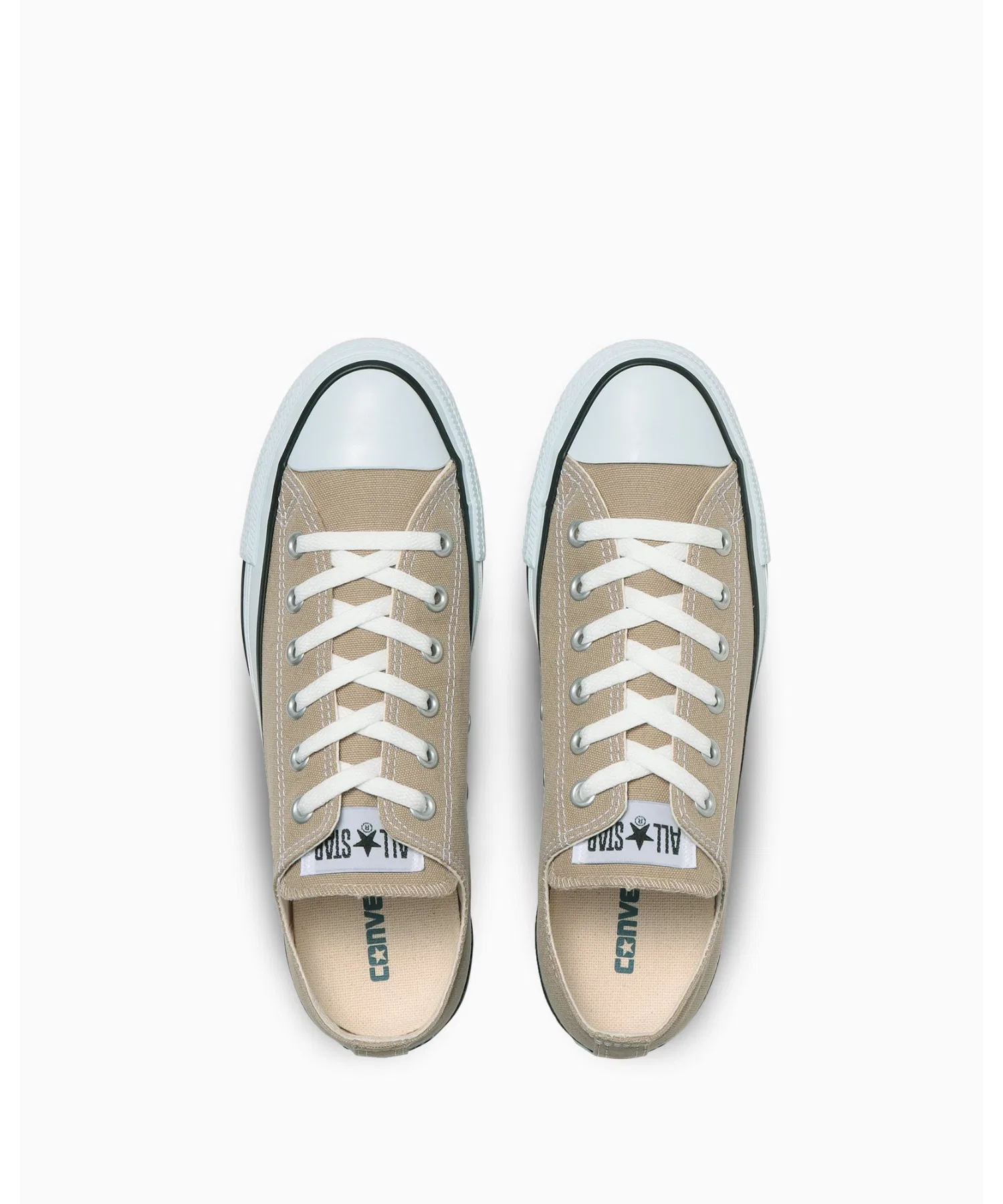 Унисекс кеды из канваса CONVERSE ALL STAR COLORS OX бежевые — фото 4