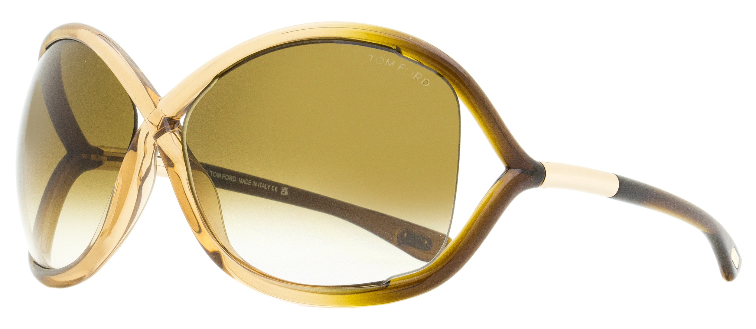 

Солнцезащитные очки Tom Ford женские Cross-Bridge TF9 Whitney 74F прозрачные розовые 64 мм