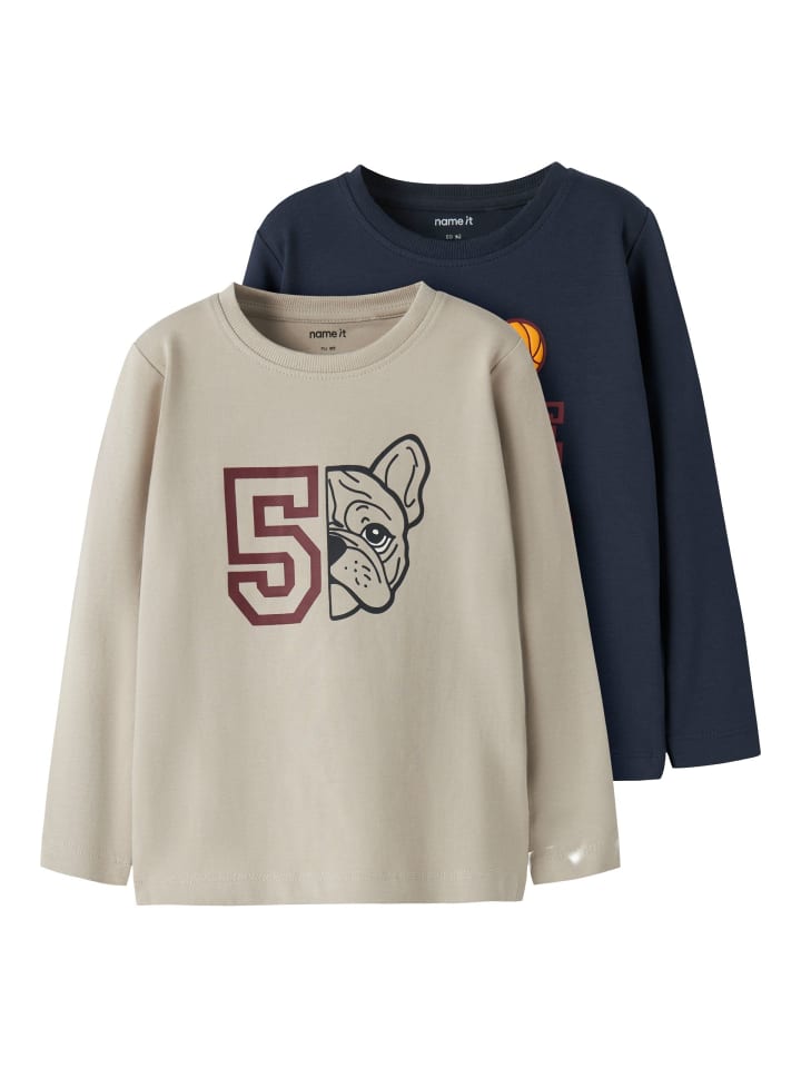 

Рубашка с длинными рукавами NMMVUX 2P LS TOP цвета Island Focal name it