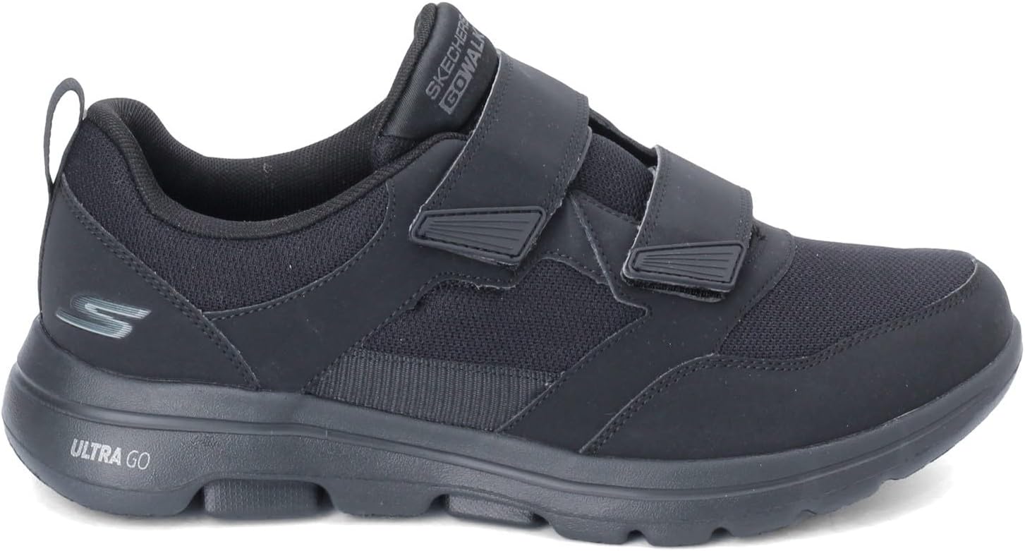 Мужские спортивные кроссовки Skechers Gowalk с застежкой-липучкой, черный — фото 4