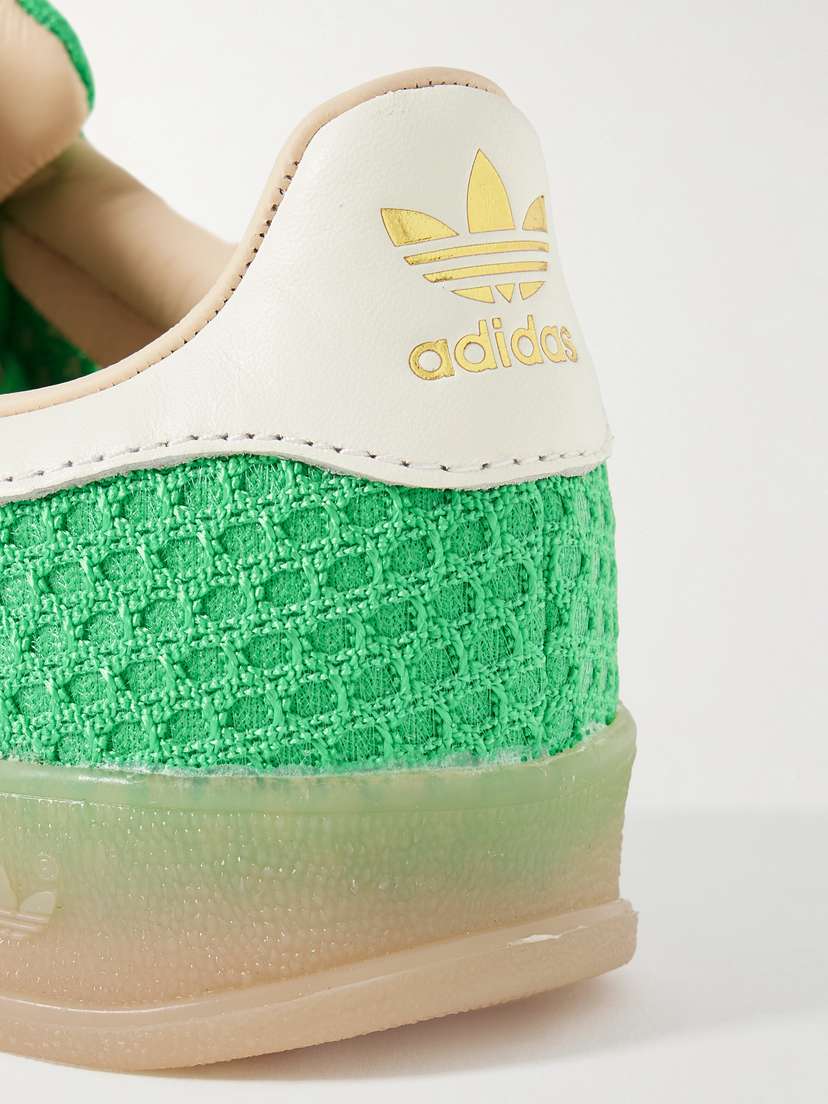 Вязаные кроссовки Gazelle для дома Adidas Originals, зеленый — фото 4