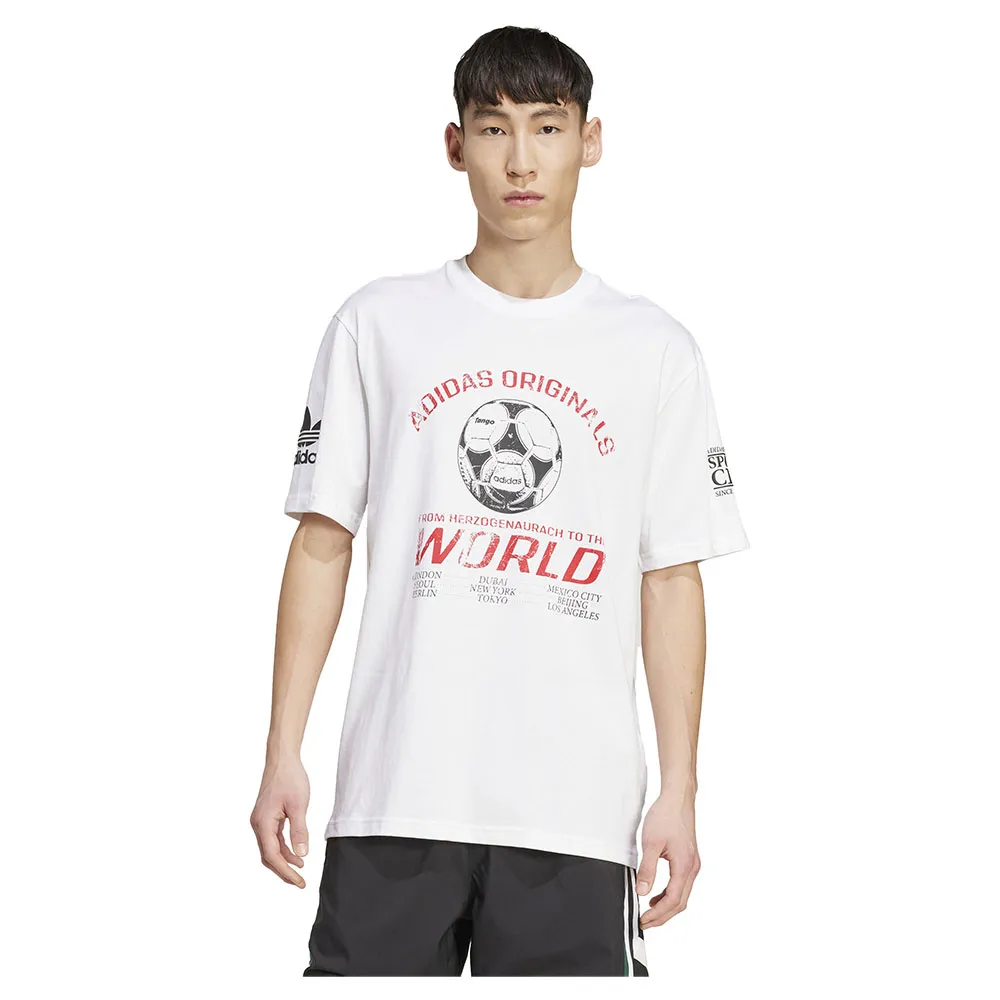 

Футболка с коротким рукавом adidas Originals 90s Football Graphic, белый