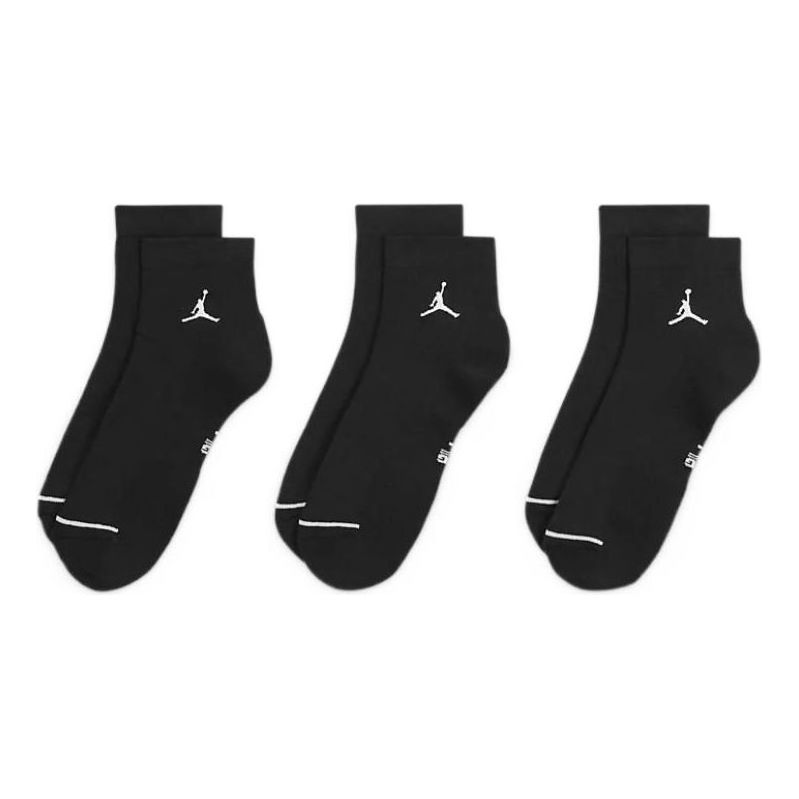 

Носки Air Jordan Everyday Ankle Socks 'Black White', черный