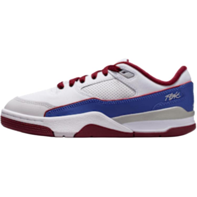 

Jordan FLIGHT COURT устойчивые к истиранию низкие детские баскетбольные кроссовки White Blue Red для подростков