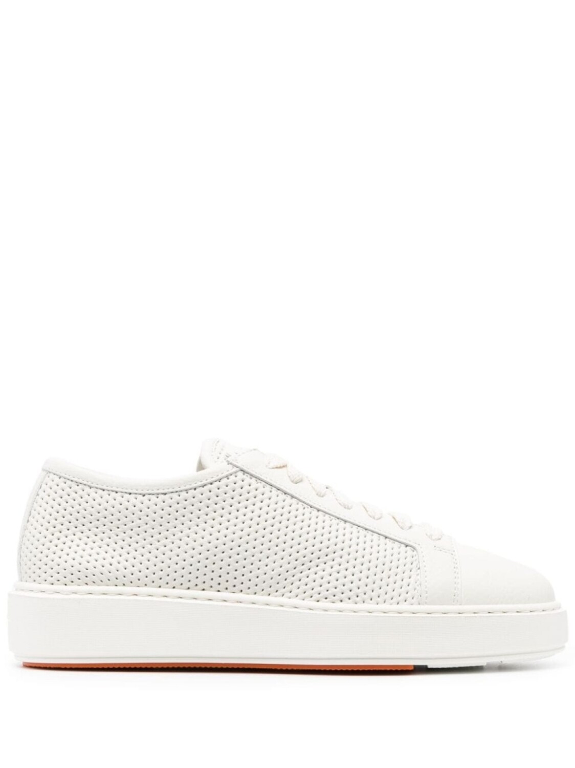 

Santoni кеды с перфорацией, белый