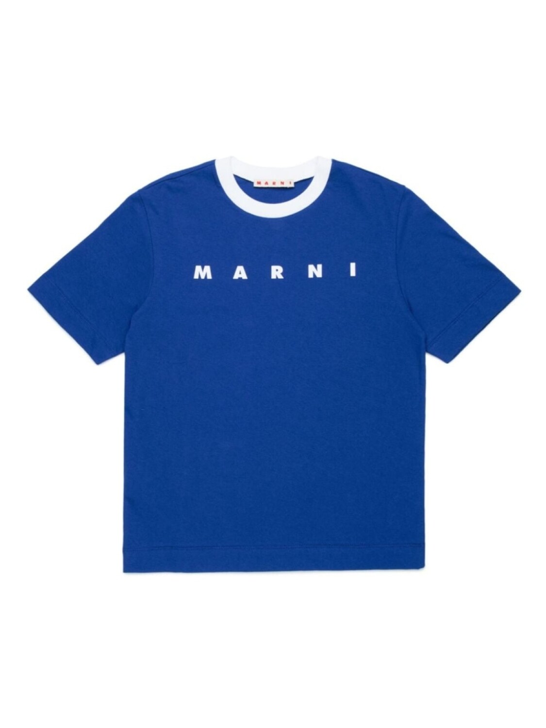 

Marni Kids футболка из хлопка с логотипом, синий