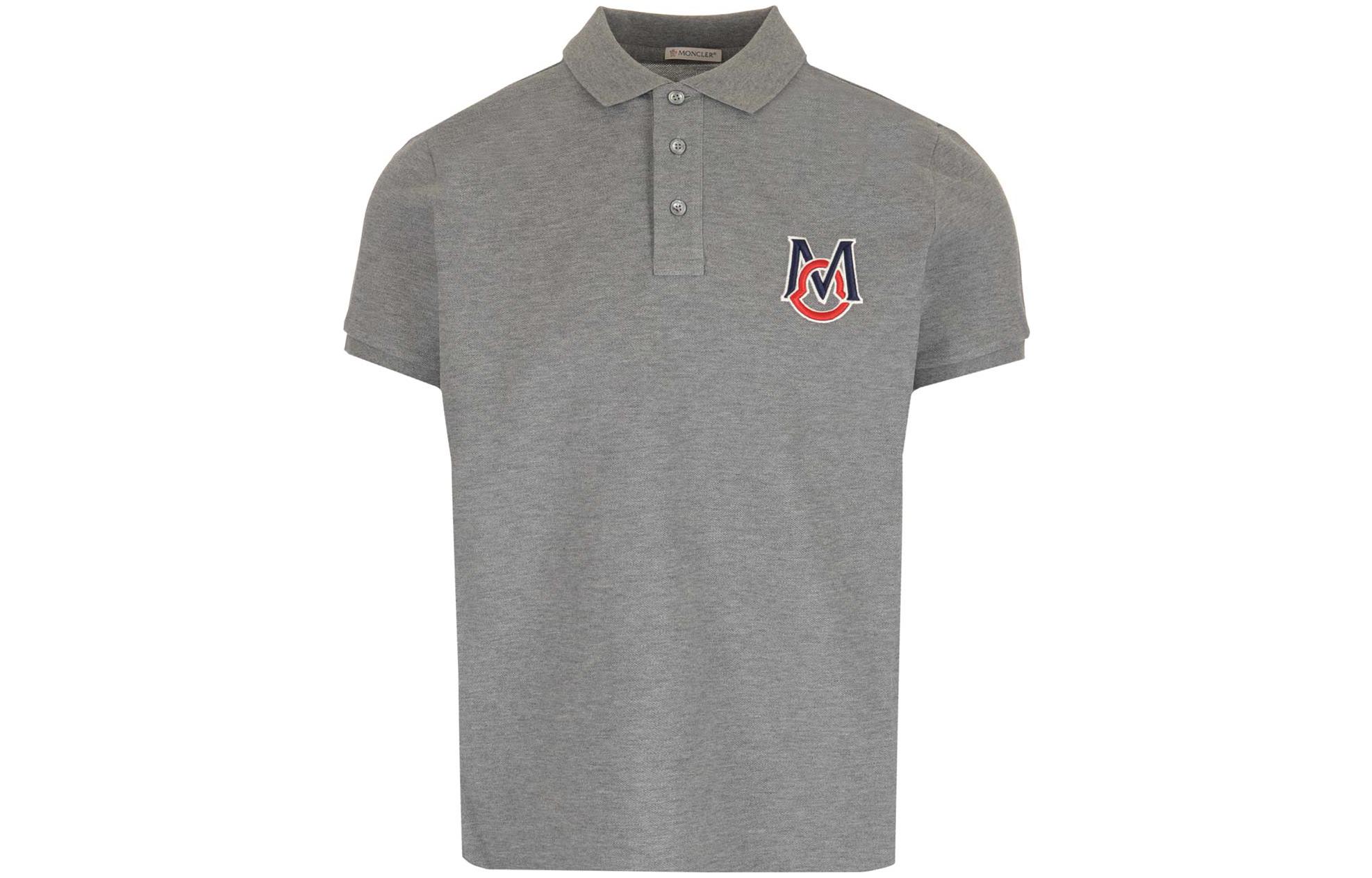 

Рубашка-поло мужская серая Moncler, серый