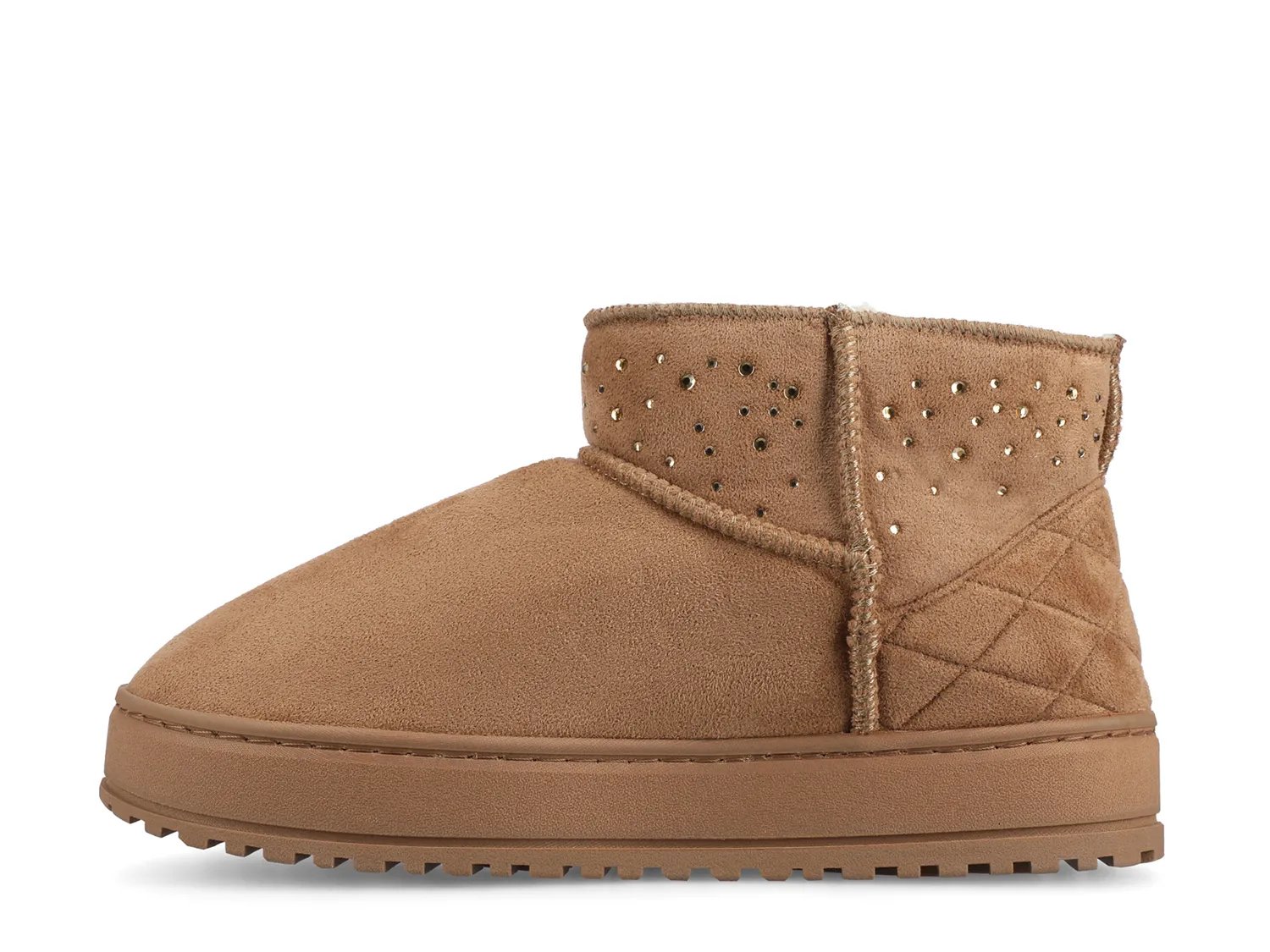 Тапочки Journee Tarla Bootie Slipper - Women's, светло-коричневый — фото 3
