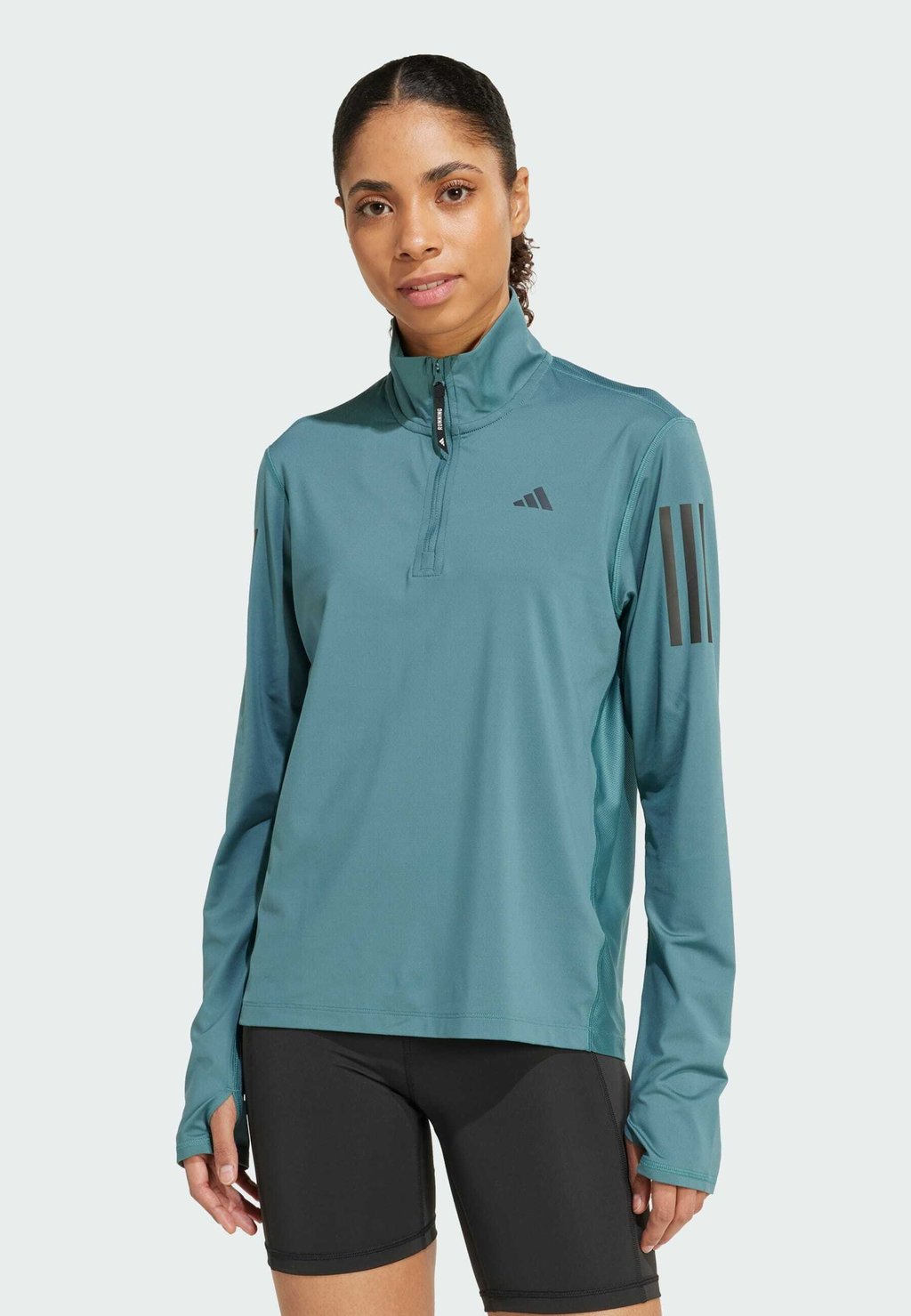 

Футболка с длинным рукавом OWN THE RUN Adidas Performance, цвет Preloved Teal