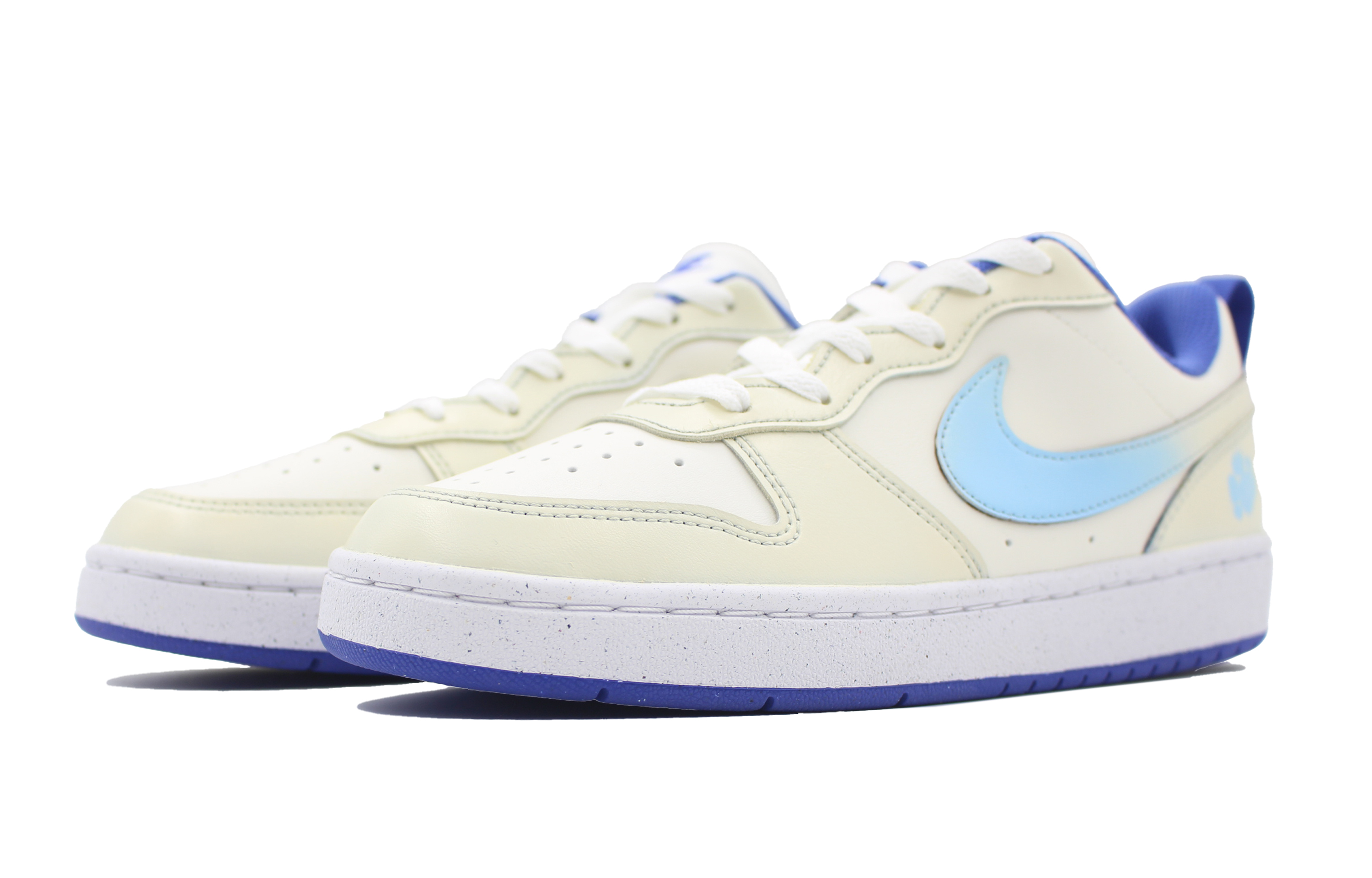 Детские кроссовки для скейтбординга Court Borough Low Recraft Low Top для подростков Nike, крем — фото 3