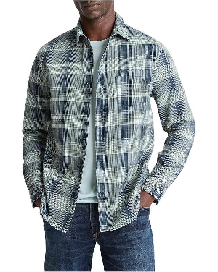 

Мужская рубашка с длинным рукавом Vince Big Sky Plaid, Rapids Combo