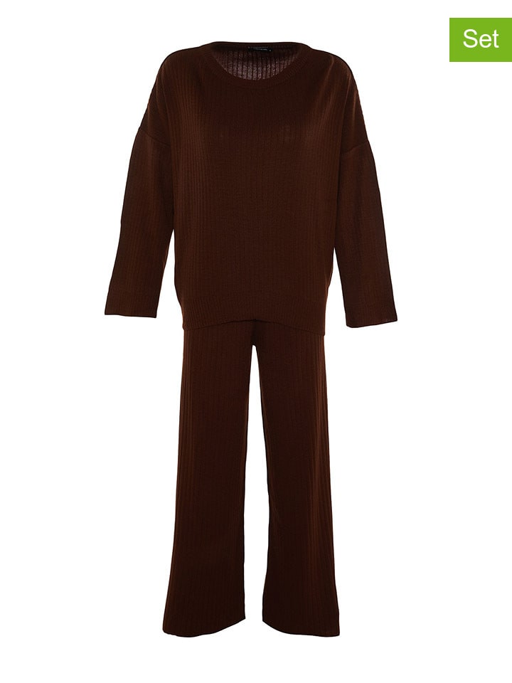 

Толстовка trendyol 2tlg. Outfit, коричневый