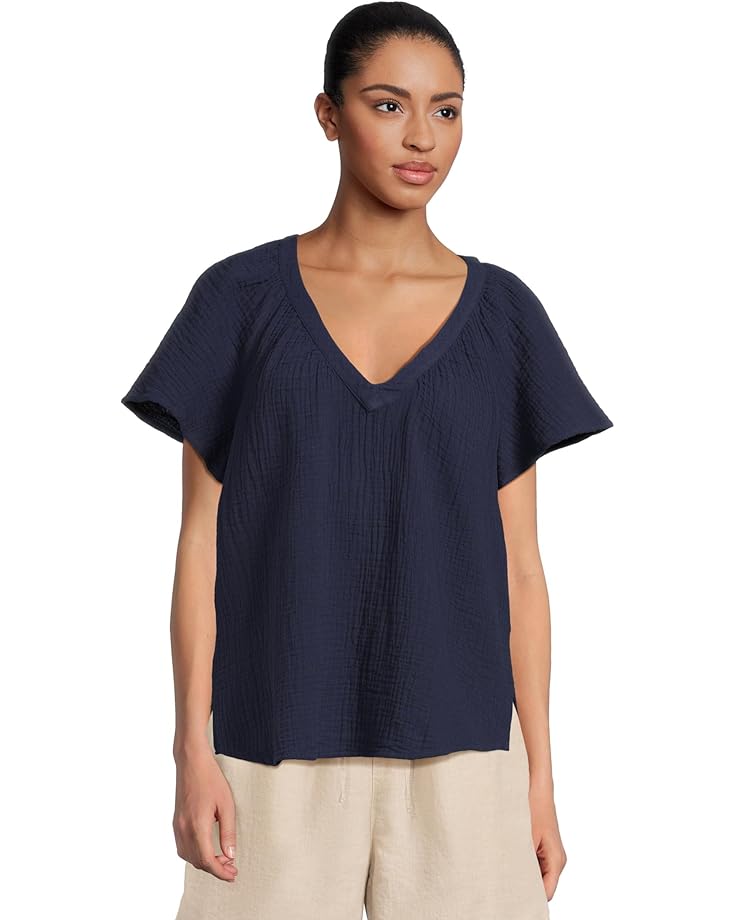

Топ Tommy Bahama Gauze Flutter Sleeve Top, цвет Coastline